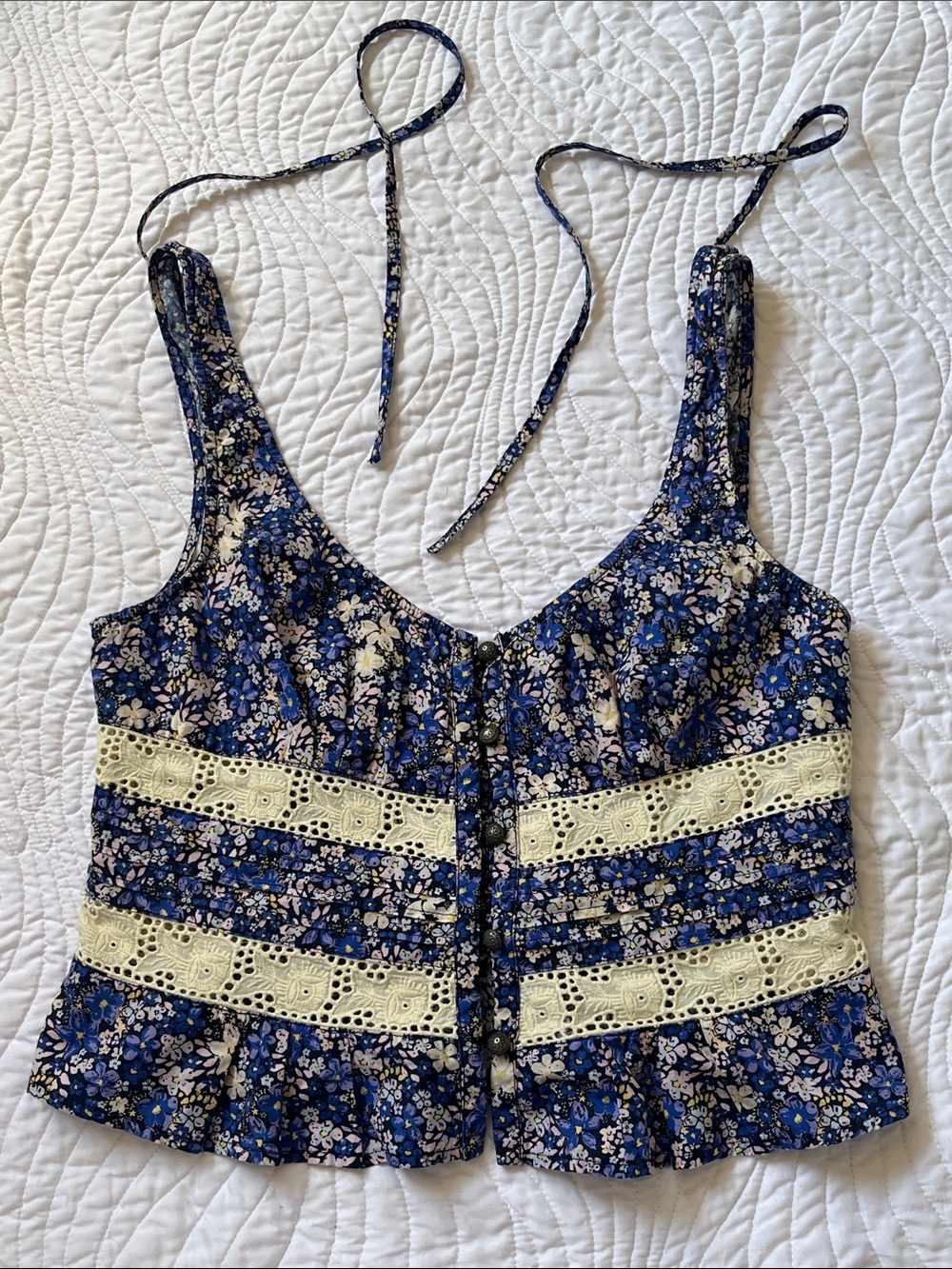 Free People embroidered tank